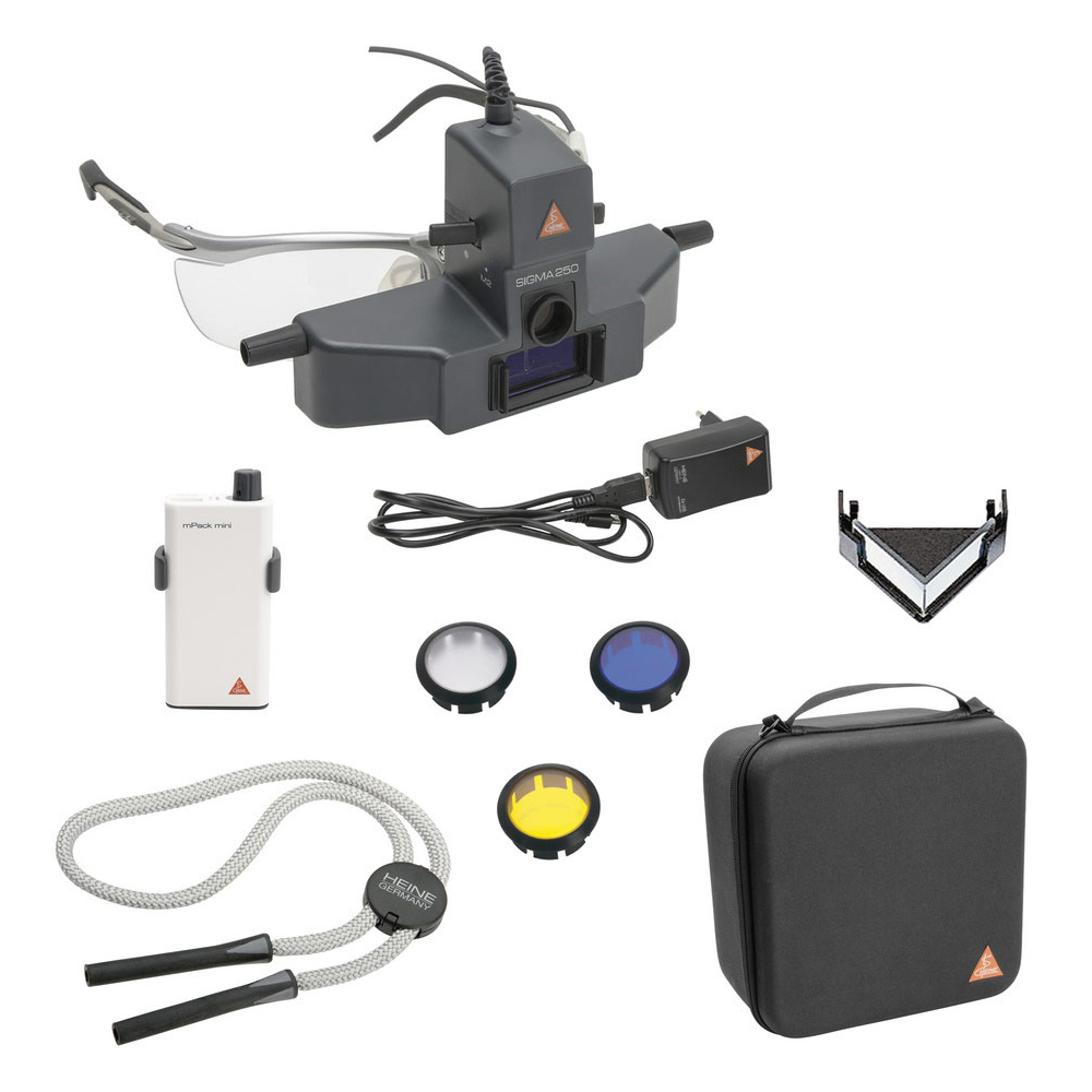 Офтальмоскоп SIGMA 250 M2 набор: S-Frame, блок зарядный mPack mini, апертура "точка" в кейсе