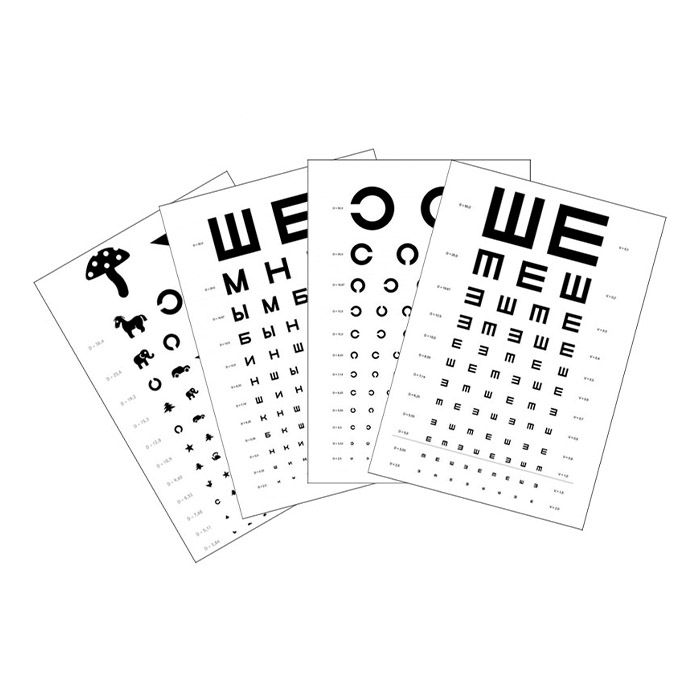 Комплект таблиц для определения зрения